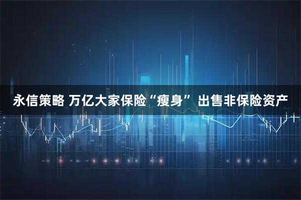 永信策略 万亿大家保险“瘦身” 出售非保险资产