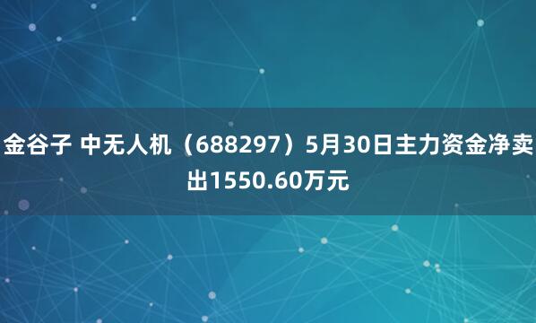 金谷子 中无人机（688297）5月30日主力资金净卖出1550.60万元