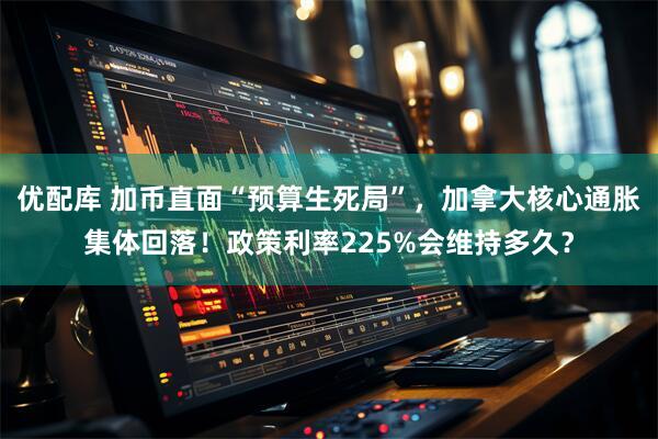 优配库 加币直面“预算生死局”，加拿大核心通胀集体回落！政策利率225%会维持多久？